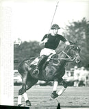 1954 ROYAL RIDES BRITAINS PRINCE CHARLES ADJUSTS CHINSTRAP MPETING BRITISH - Vintage Photograph