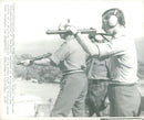 Prince Charles is shooting a Sterling gun gun - Vintage Photograph