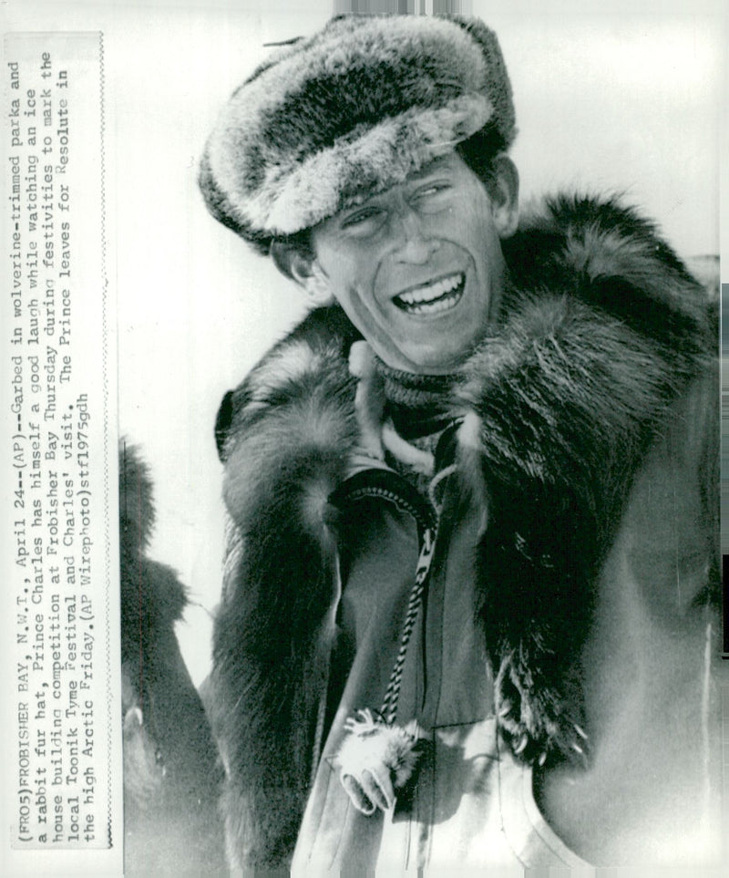 Prince Charles in Frobisher Bay - Vintage Photograph