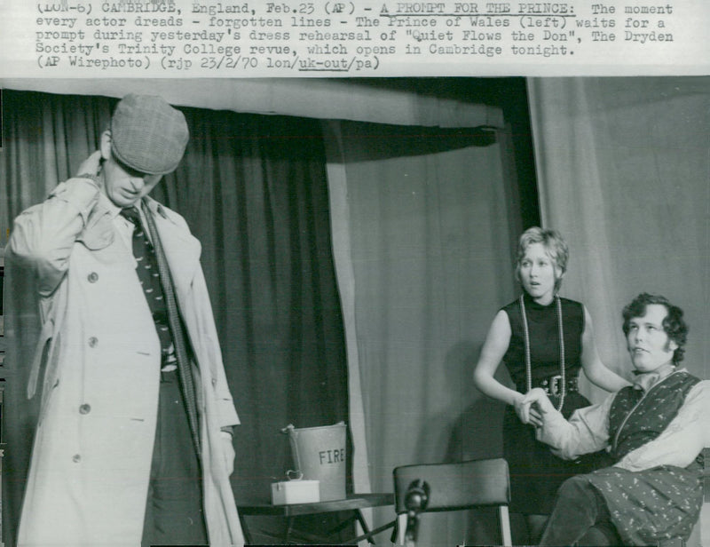 Prince Charles t.v. on the genre of the play "Quiet Flows the Don" - Vintage Photograph