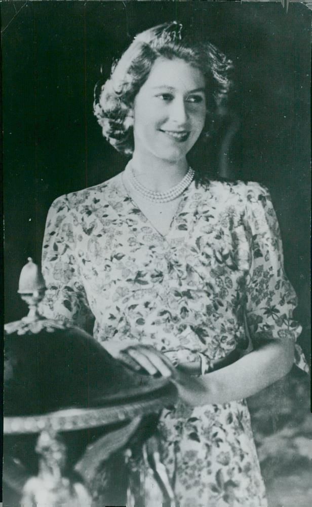 Foreign Prince House: Queen Elizabeth II, Private Portrait Prior to Marriage - Vintage Photograph
