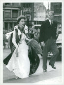 Queen Elizabeth and Prince Philip arrive at St. Paul's Cathedral - Vintage Photograph
