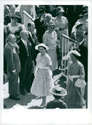 Queen Elizabeth and Queen Mother on arrival at Ascot - Vintage Photograph