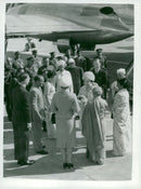 Queen Elizabeth is welcomed upon arrival in New Delhi - Vintage Photograph
