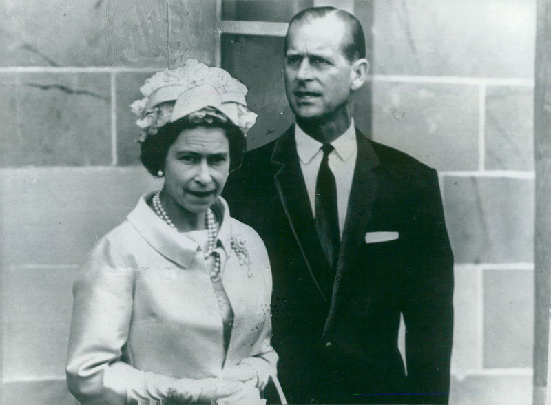 Queen Elizabeth II and Prince Philip - Vintage Photograph