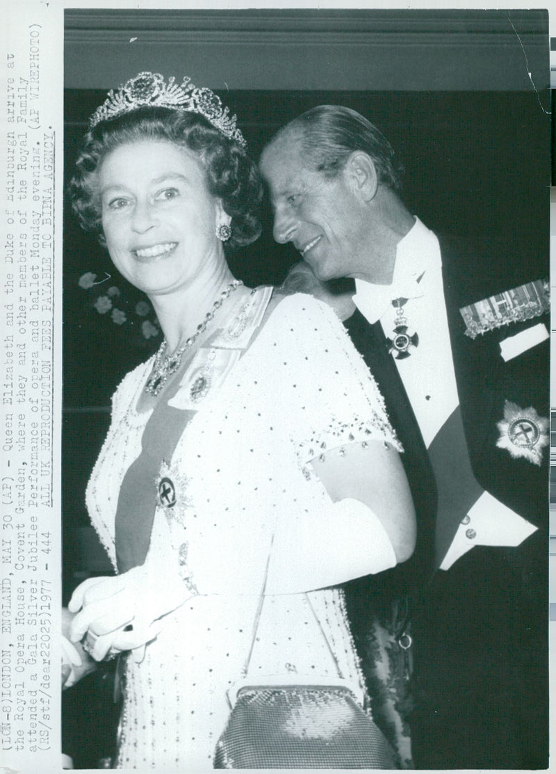 Queen Elizabeth II and Prince Philip - Vintage Photograph