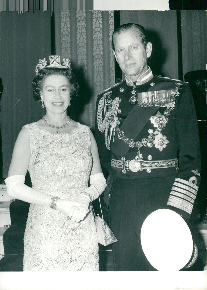 Queen Elizabeth II and Prince Philip - Vintage Photograph