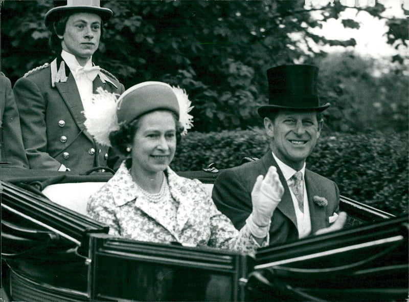 Queen Elizabeth II and Prince Philip - Vintage Photograph