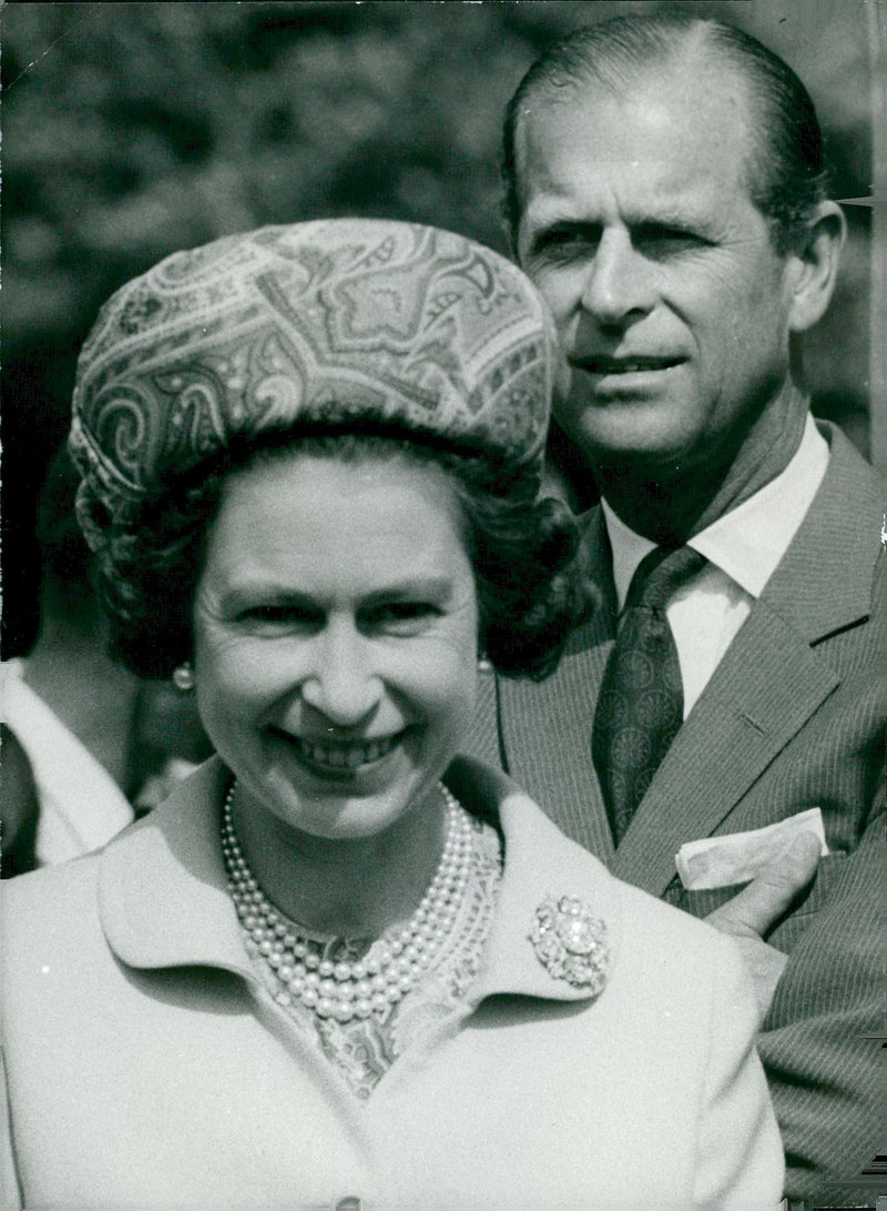 Queen Elizabeth II and Prince Philip - Vintage Photograph