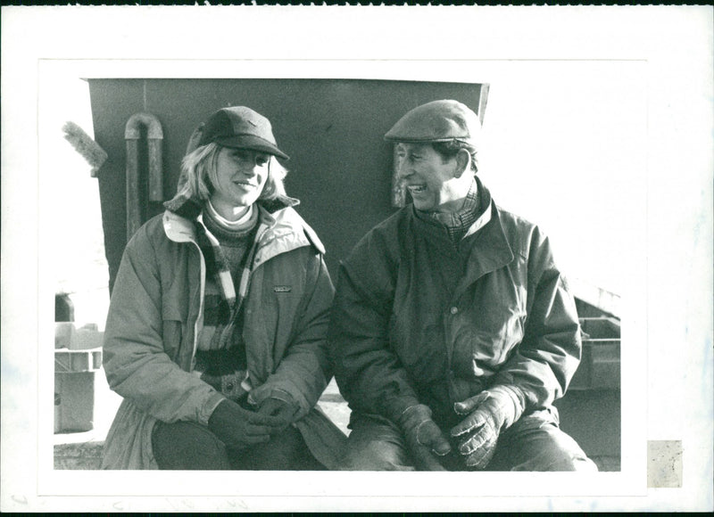 Selina Scott and prince charles. - Vintage Photograph