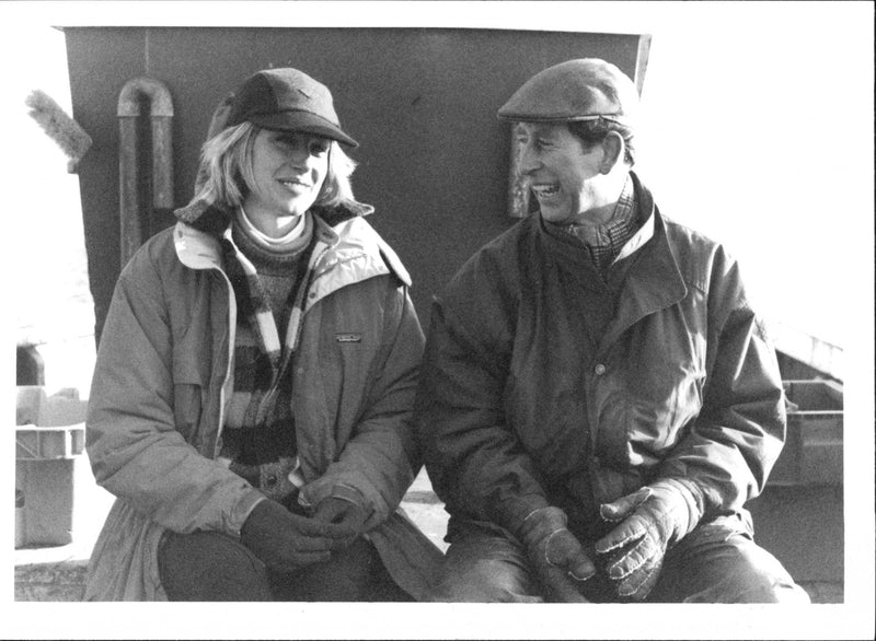 Selina Scott and prince charles. - Vintage Photograph