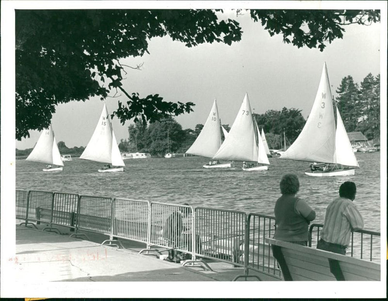 Boats: Sailing Boats - Vintage Photograph