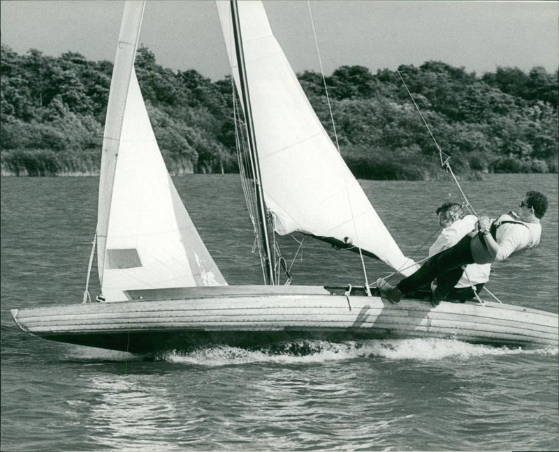 A yacht - Vintage Photograph