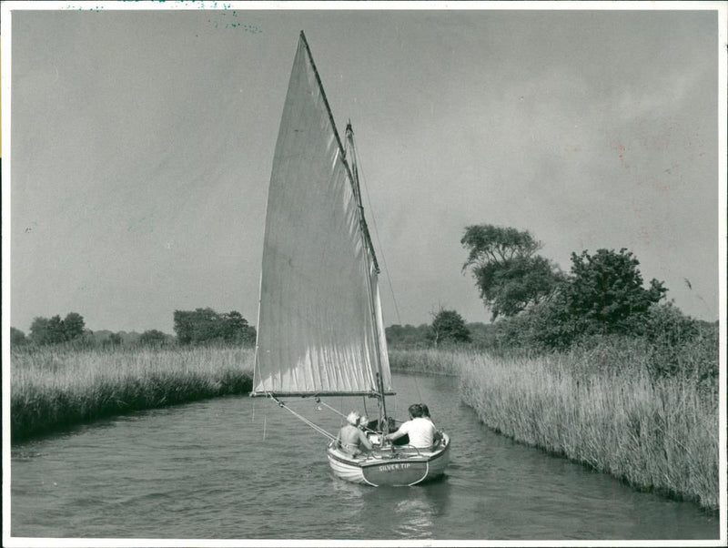 A yacht - Vintage Photograph