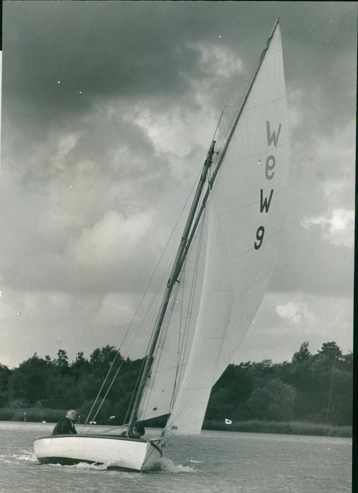 A yacht - Vintage Photograph