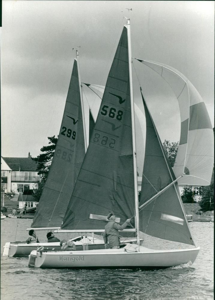 A yacht - Vintage Photograph