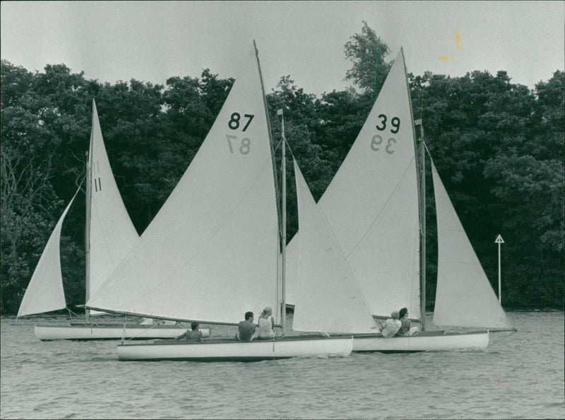 A yacht - Vintage Photograph