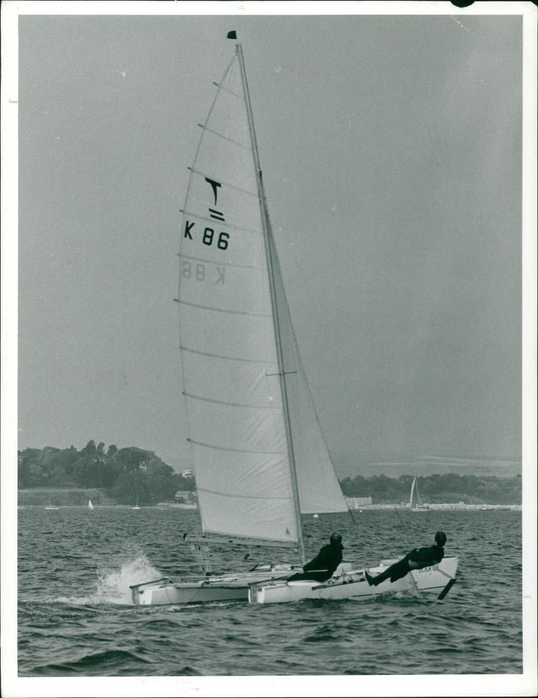 Yacht Catamarans Trimarans - Vintage Photograph