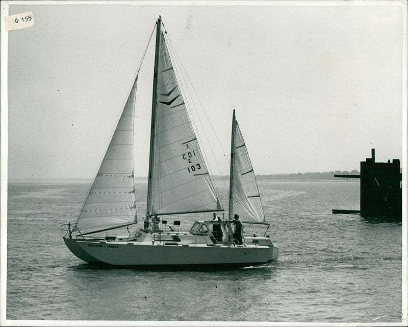 Yacht Catamarans Trimarans - Vintage Photograph