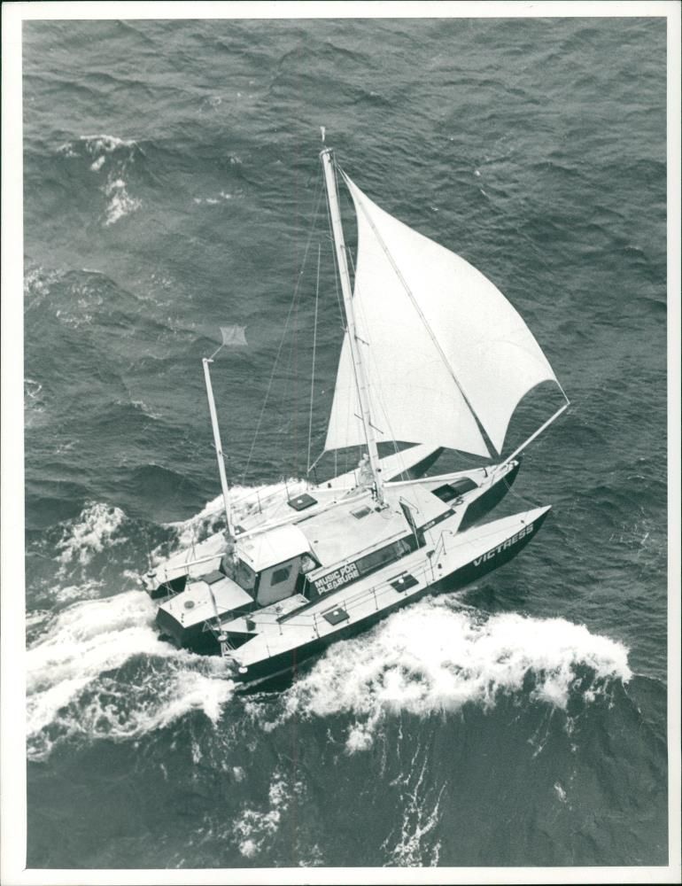 Yacht Catamarans Trimarans - Vintage Photograph