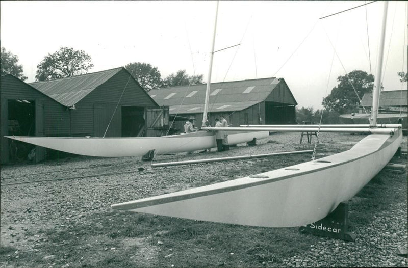 Yacht Catamarans Trimarans - Vintage Photograph