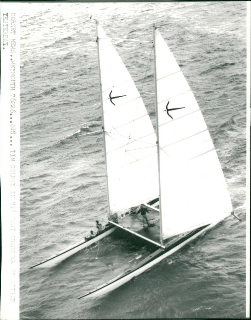 Yacht Catamarans Trimarans - Vintage Photograph