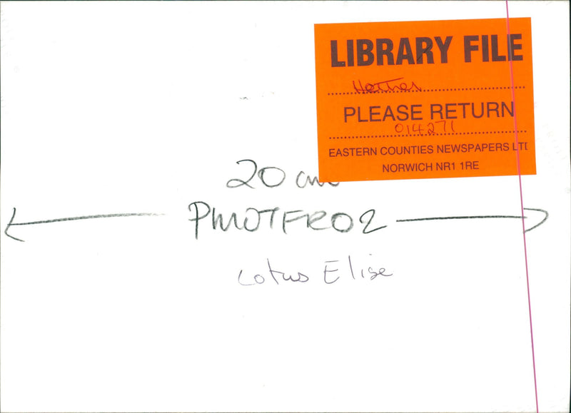 Lotus Cars - Vintage Photograph