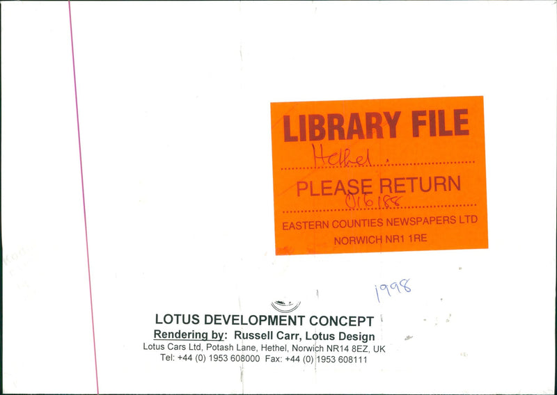 Lotus Cars - Vintage Photograph