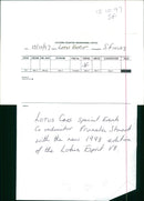 Lotus Cars - Vintage Photograph