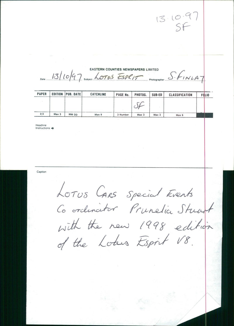 Lotus Cars - Vintage Photograph