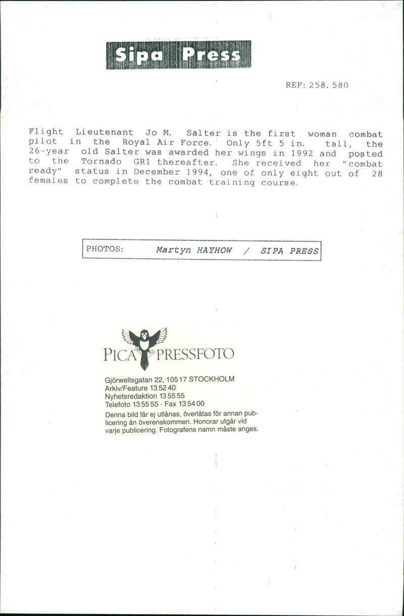 Military Service, Flight England - Vintage Photograph