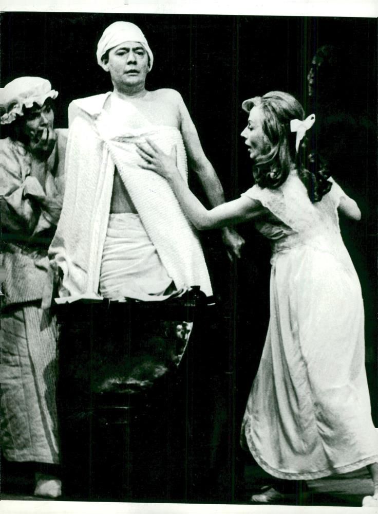 Scene from Peter Weiss plays "The Murder of Marathon" on the Drama - Vintage Photograph