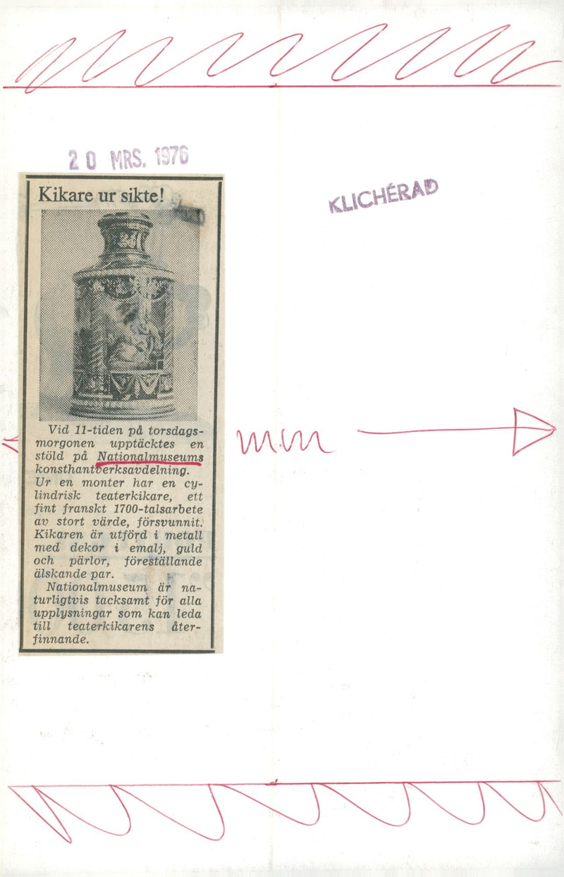 An 18th century poet stolen from the National Museum - Vintage Photograph