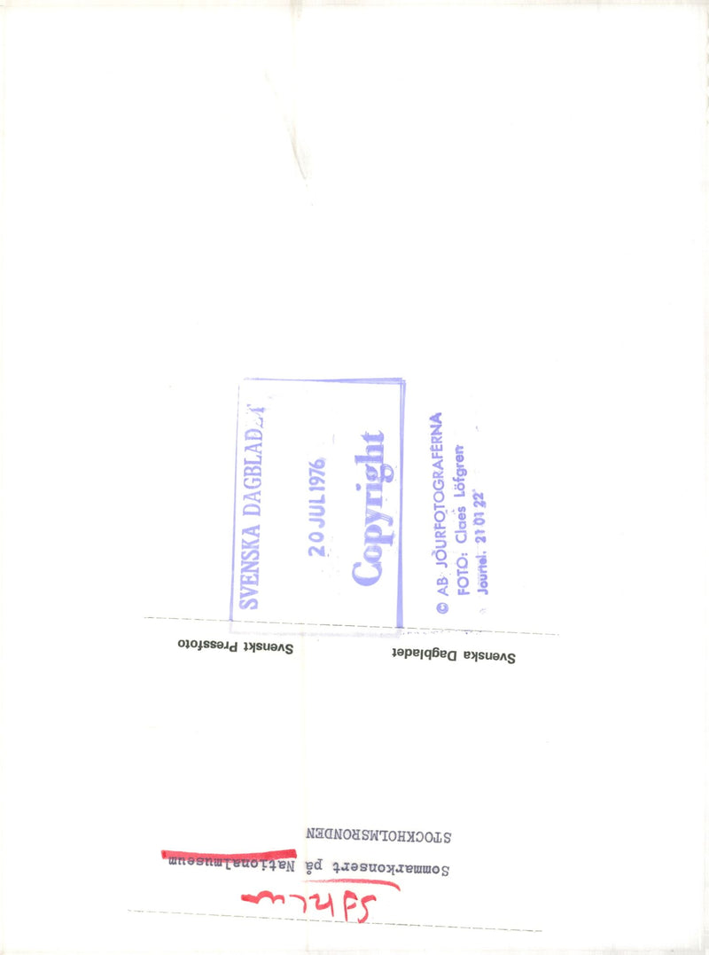 Summer concert at the National Museum - Vintage Photograph