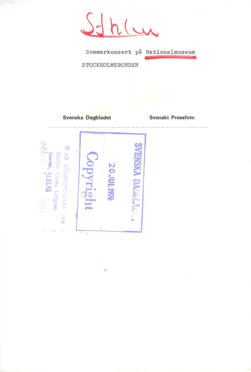 Summer concert at the National Museum - Vintage Photograph