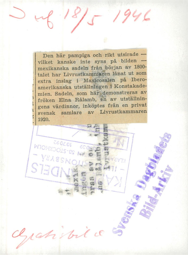 Stockholm Pictures, Livrustkammaren (Nordiska museet) - Vintage Photograph