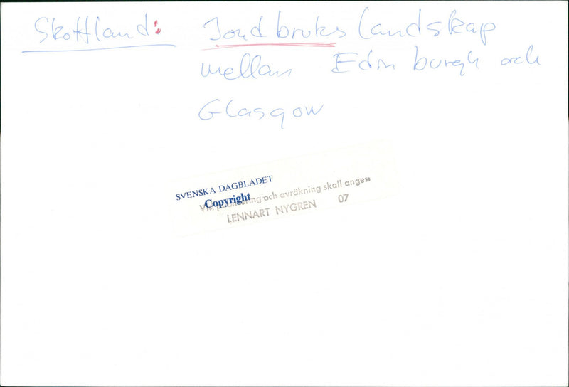 SCOTLAND AND GLASGOW MILL LANDSCAPE NYGREN BURGH RELE EDN DESHAV - Vintage Photograph