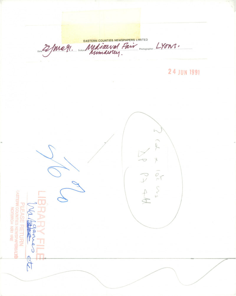 War Games: Medieval Fair. - Vintage Photograph