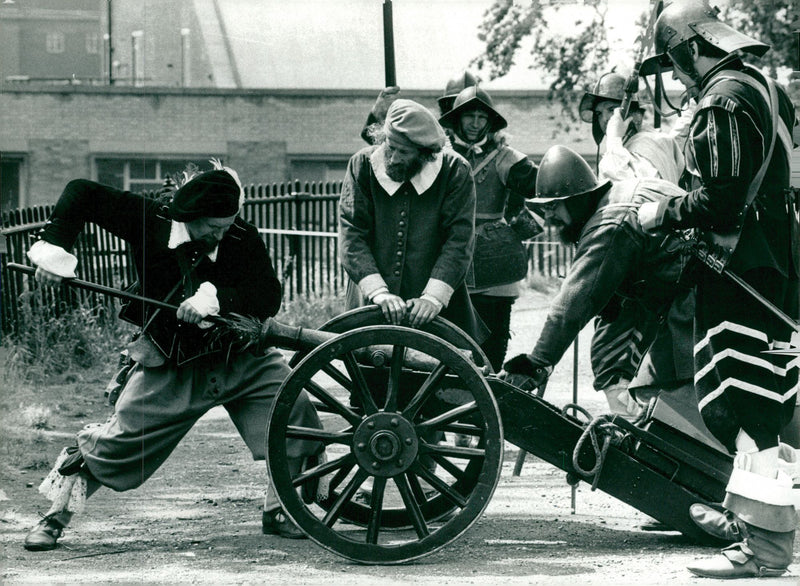 War Games: English Civil War Society. - Vintage Photograph