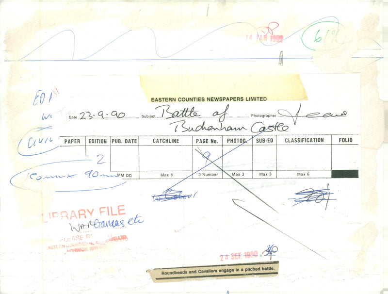 War Games: Roundheads and Cavaliers. - Vintage Photograph