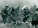War Games: Roundheads and Cavaliers. - Vintage Photograph