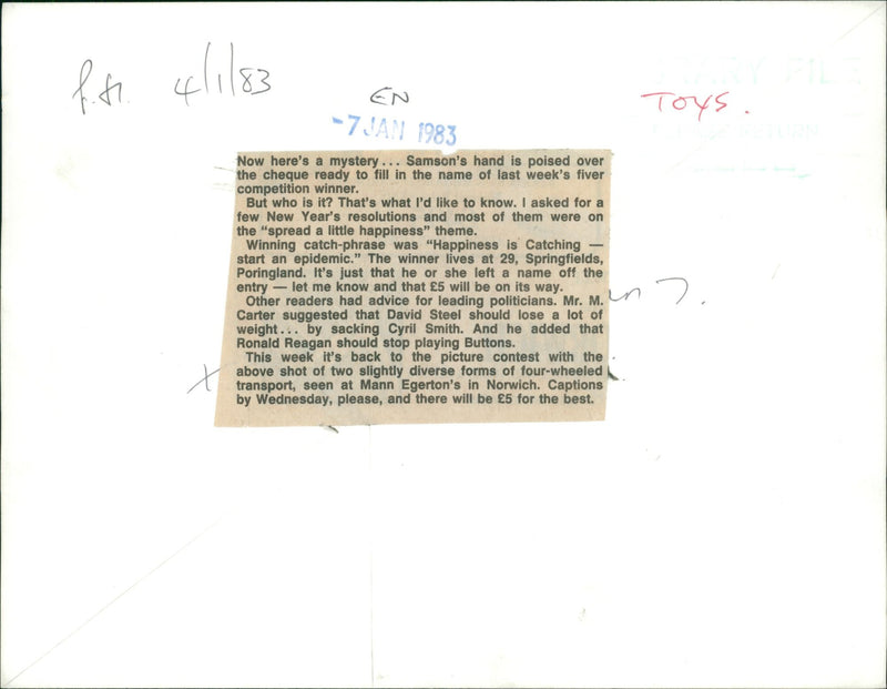 Toys: Cars - Vintage Photograph