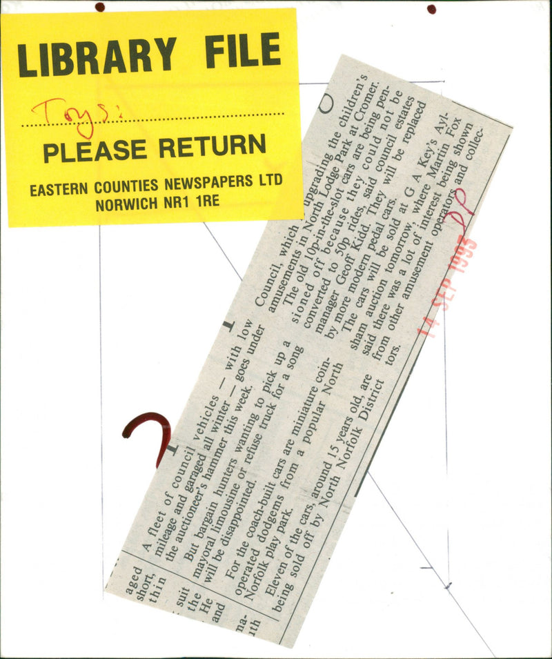 Toys: Slot Cars - Vintage Photograph