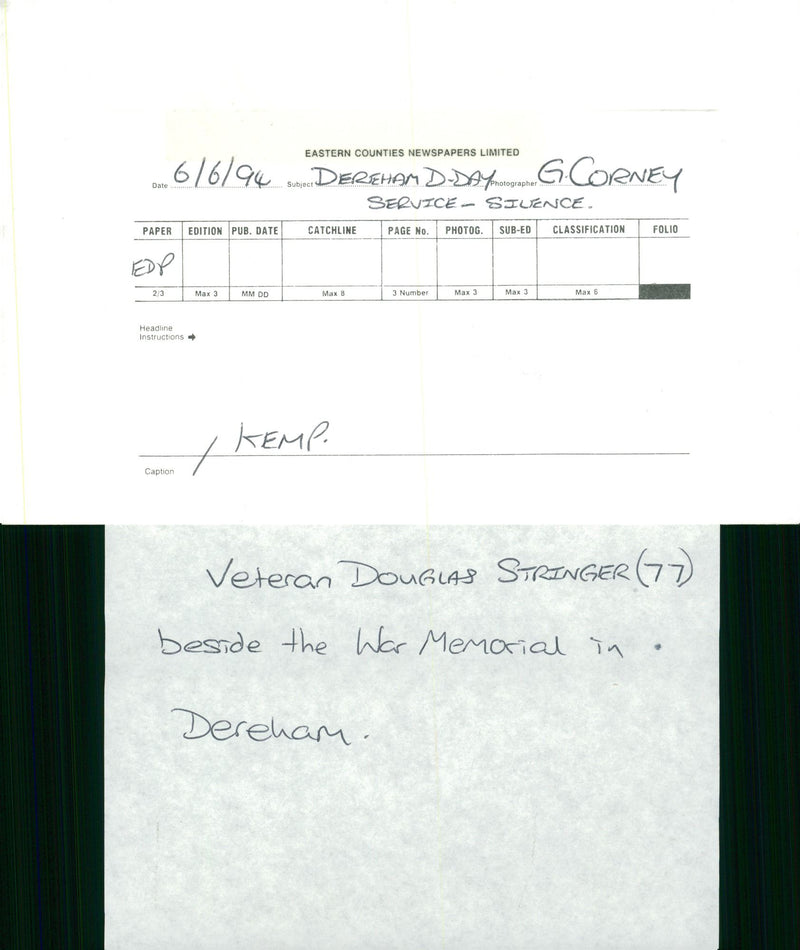 Dereham D day - Vintage Photograph