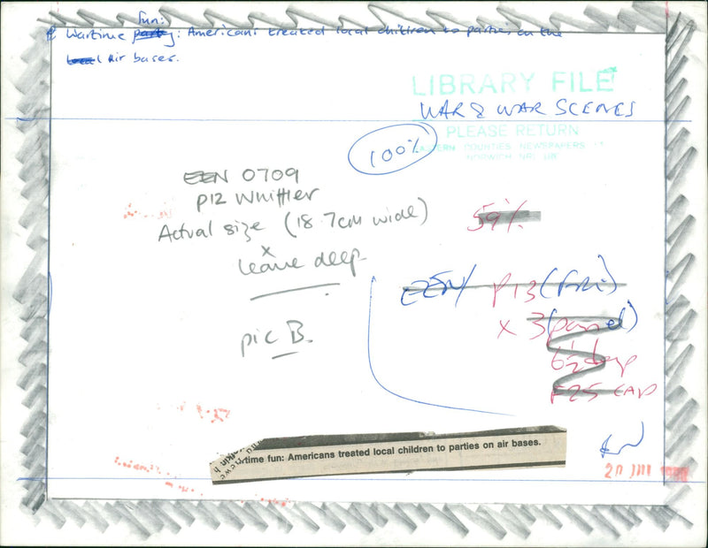 AMERICAN TREATED LOCAL CHILDREN TO PARTIES ON AIR BASES. - Vintage Photograph