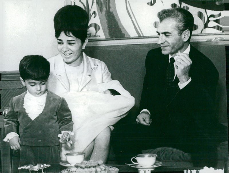 Shahen of Iran, family - Vintage Photograph