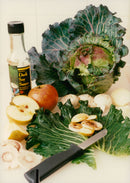 Preparing Cabbage Pack Vegetables Misc. - Vintage Photograph