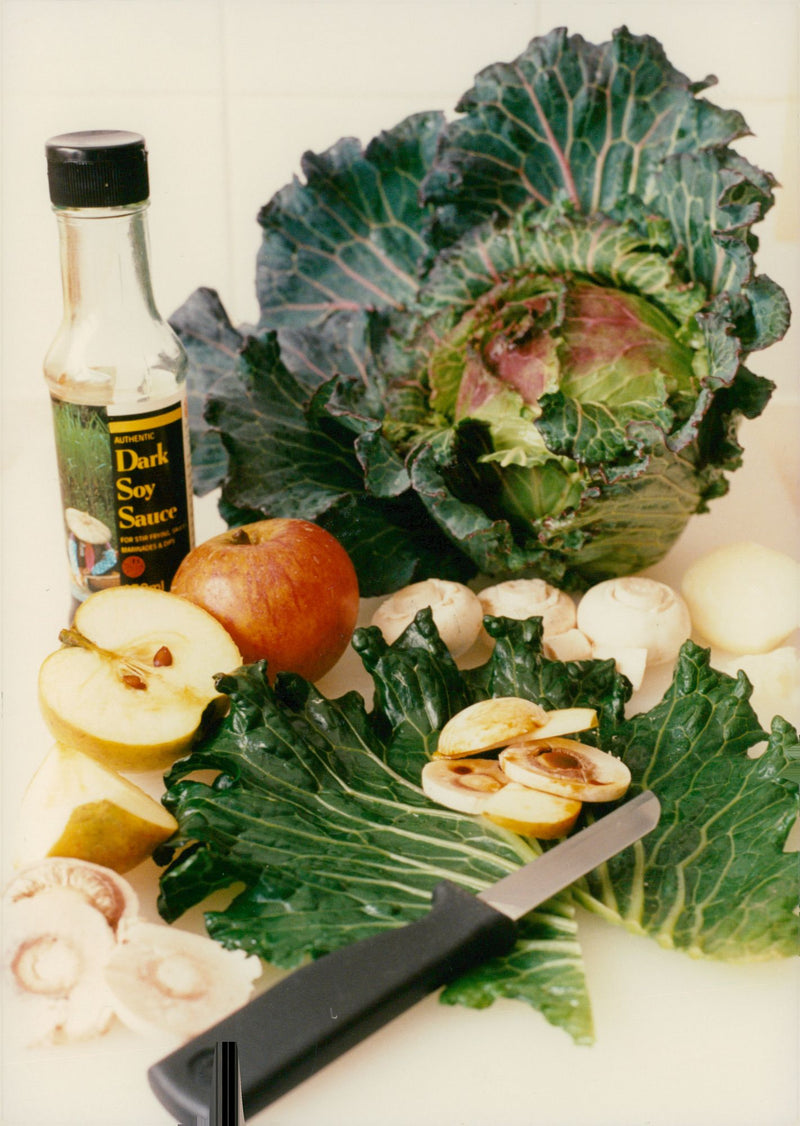 Preparing Cabbage Pack Vegetables Misc. - Vintage Photograph