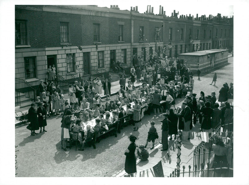 War Ve Day: - Vintage Photograph