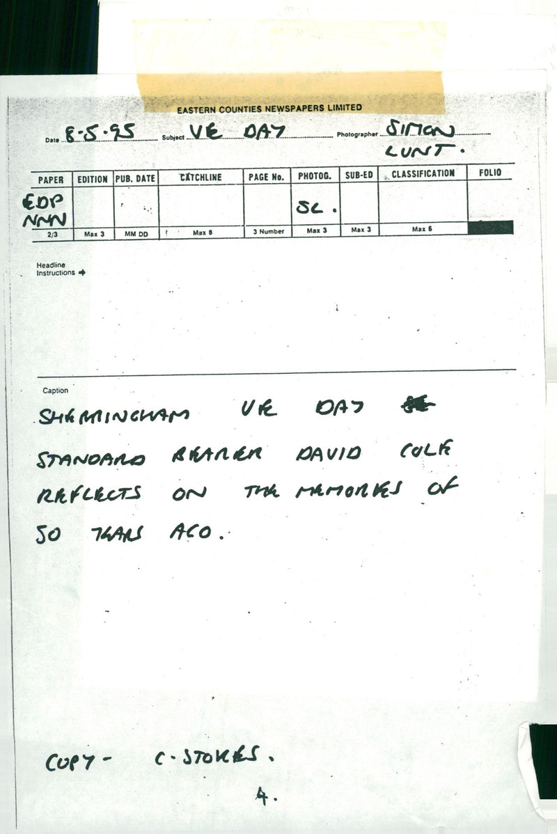 WAR VEDAY C: - Vintage Photograph